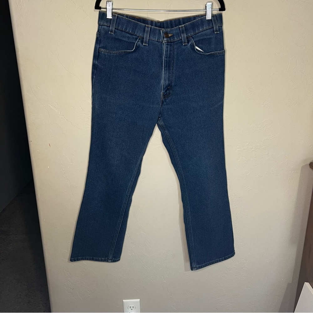 Levi's Vintage 90’s Action Orange Tab High Rise Crop Straight Denim Jeans‎ - Picture 2 of 12
